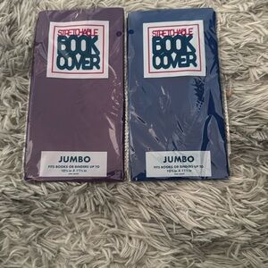 Purple & Blue Stretchable Book Covers